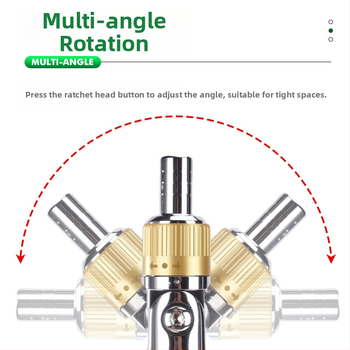 Viacúčelový skrutkovač s ráčňovým mechanizmom, bity Philips a ploché, izolovaný úchop, 3.5 N·m krútiaci moment, Cr-V bity, Zhuanyi Hardware