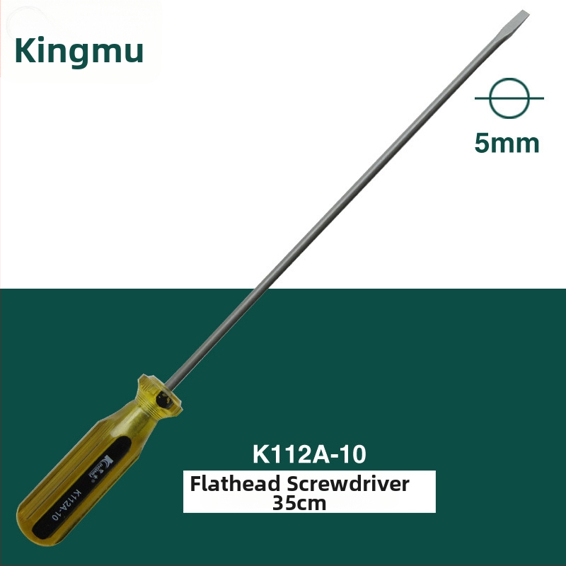 Jingmu K112 plochý skrutkovač, Cr-V oceľ, izolovaný a magnetický, hmotnosť 150 g