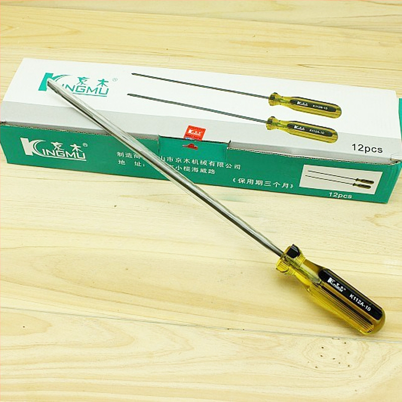 Jingmu K112 plochý skrutkovač, Cr-V oceľ, izolovaný a magnetický, hmotnosť 150 g