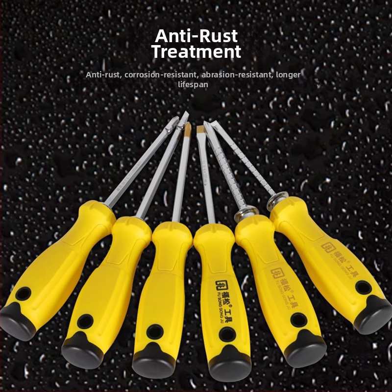 Sada skrutkovačov Fusong – izolované, magnetické, chróm-vanádová oceľ Cr_V, plochá hlava