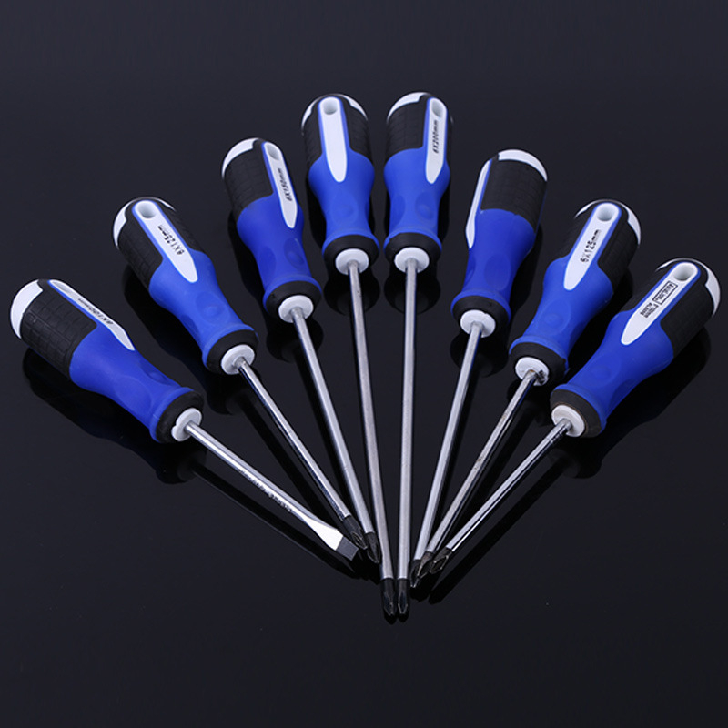 Philips mágneses csavarhúzó, króm-vanádium acélból, virág alakú fej, 5 mm tengelyátmérő, PP+TPR markolat