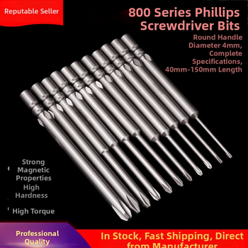 Magnetický Phillips PH0 bit pre elektrickú skrutkovačku, 4 mm hriadeľ