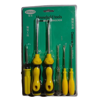 Yi Hao 6-dijelni magnetni izolirani odvijački set – 45# čelik, 245 g, višenamjenski popravak komplet