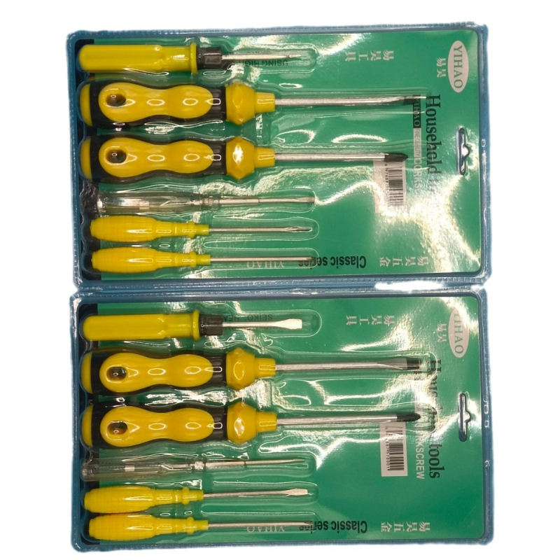 Yi Hao 6-dijelni magnetni izolirani odvijački set – 45# čelik, 245 g, višenamjenski popravak komplet