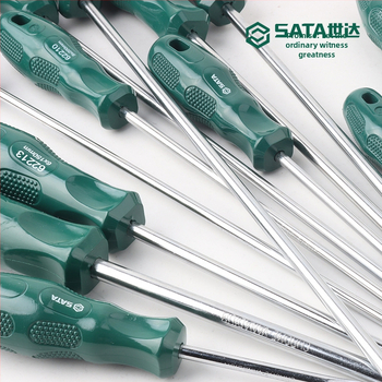 Plochý skrutkovač, magnetický, Cr-V oceľ, predĺžená dĺžka, bez izolácie