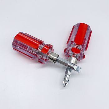 Μίνι κρύσταλλο διπλής χρήσης κατσαβίδι με κεφαλή radish-head, μόνωση, μαγνητικό, ανοξείδωτος χάλυβας, 100 g