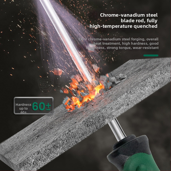 Torx skrutkovač zo série T s hlavou kvetu a centrálnym otvorom, magnetický, Cr-V oceľ, rukoväť s lepiacim povlakom