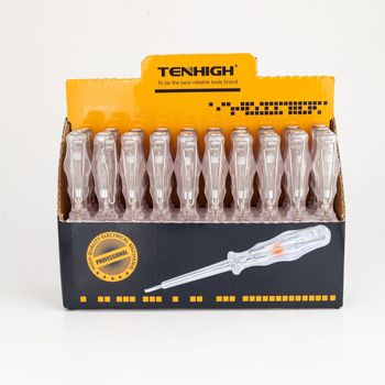 Κατσαβίδι δοκιμής τάσης με επίπεδη κεφαλή, μονωμένος άξονας CR-V χάλυβας, μαγνητικό, χειρολαβή από PP