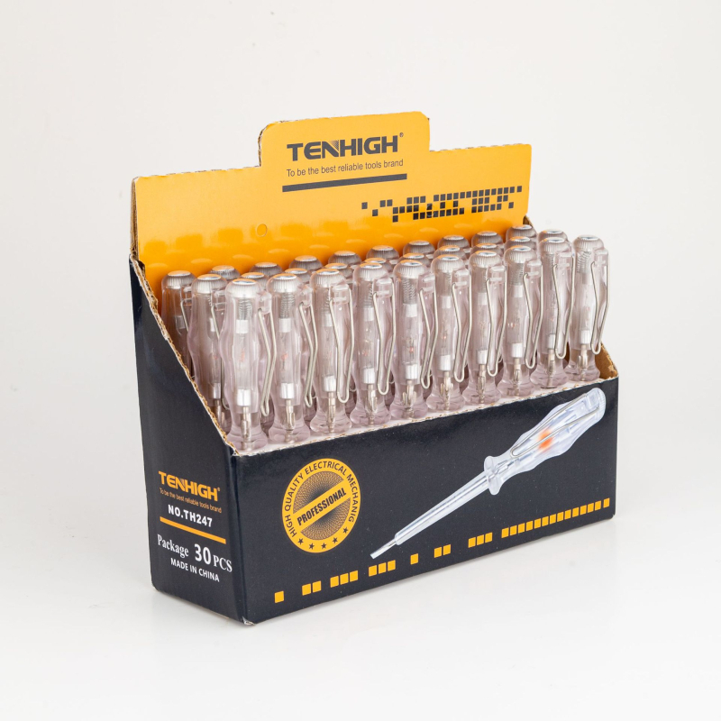 Κατσαβίδι δοκιμής τάσης με επίπεδη κεφαλή, μονωμένος άξονας CR-V χάλυβας, μαγνητικό, χειρολαβή από PP