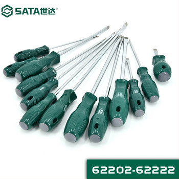 Sata/Shida plochý skrutkovač s magnetom a izoláciou, CR-MO oceľ, model 62202