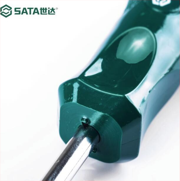 Sata/Shida plochý skrutkovač s magnetom a izoláciou, CR-MO oceľ, model 62202