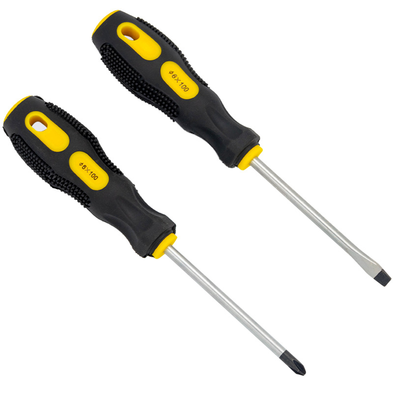 Magnetski odvijač set s križnom i ravnom glavom, ergonomska drška, vanadijev čelik, 3, 4, 5 i 6 inča.