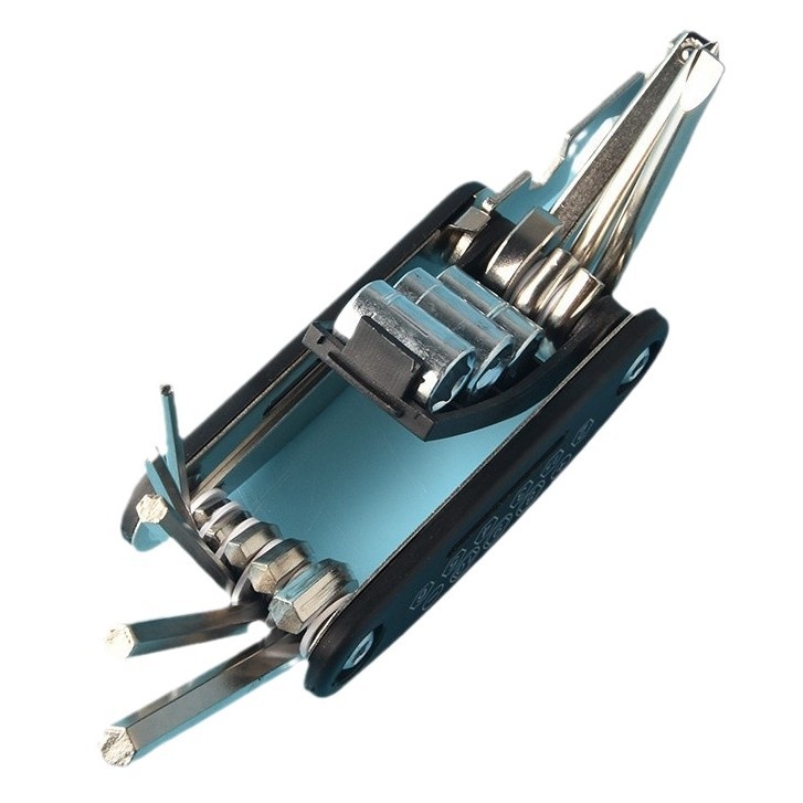 Set multifuncțional de șurubelnițe și chei hexagonale pliant, 16 în 1, portabil, detașabil, din oțel S2