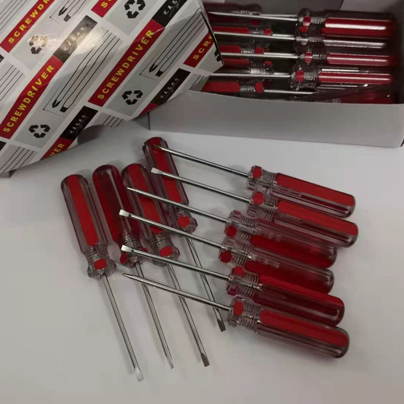 Επίπεδο κατσαβίδι, 3 mm, μήκος 129 mm, χάλυβας CRV χρωμο-βανάντιου, λαβή PVC, χωρίς μόνωση