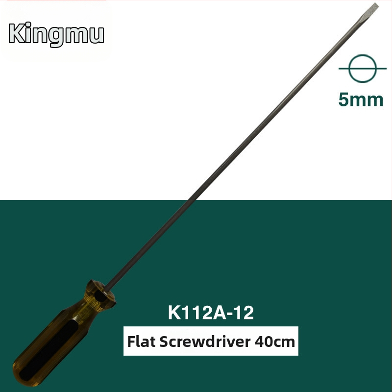 Kyomu K112A skrutkovač na opravy, plochá hlava, izolovaný a magnetický, chróm-vanádium oceľ, rukoväť z živice