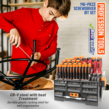 Amartisan magnetni set odvijača, 146 dijelova, Cr-V krom-vanadij čelik, neizolirano