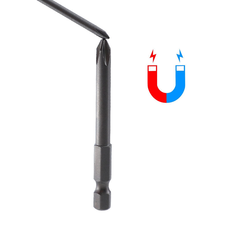 10-dijelni set bitova za odvijač, 1/4-pogon magnetski, S2 legirana čelika, Philips bitovi