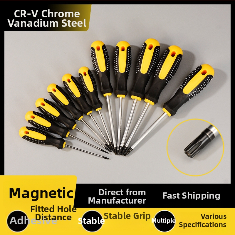 LIHODA sada Torx skrutkovačov s hlavou v tvare slivky, izolované a magnetické, chróm-vanádium oceľ, kompletná sada T5–T30