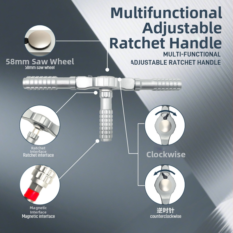 Peng Hui 65-in-1 ráčny skrutkovač set s magnetickými S2 oceľovými bitmi, maximálny krútiaci moment 40 N·m