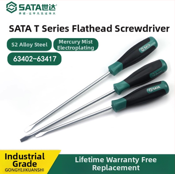 Shida plochý skrutkovač, chróm-vanádová oceľ, magnetický, neizolovaný