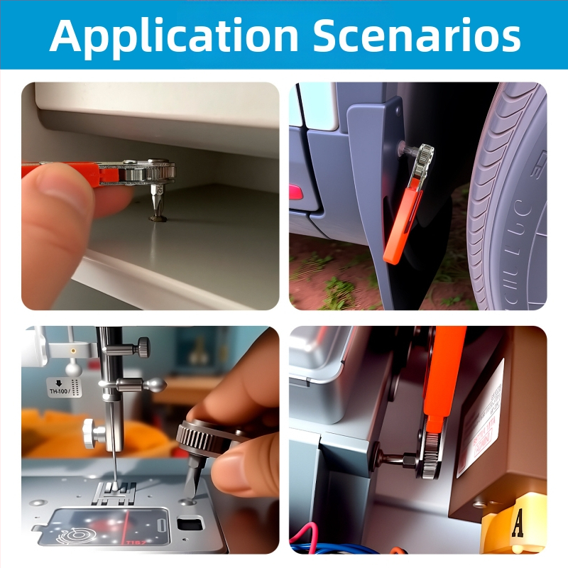 Ráčňová skrutkovačová sada - obojsmerná, kompaktná, viacúčelová s krátkymi bitmi (Cr-V čepeľ, magnetická, značka Chuanxing)