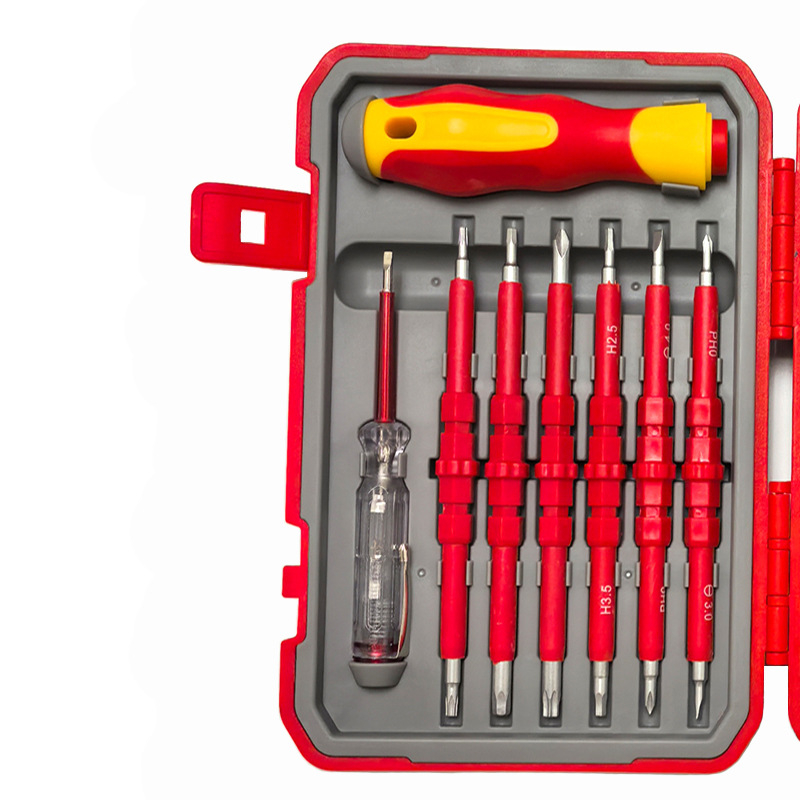 Jf set odvijača i alata za električare – puni skup alata, Cr-V krom-vanadij čelik, izolirane ručke, bez magnetizma, težina 1.12 kg