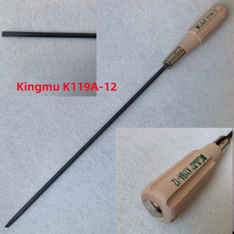 Šroubovák s drevenou rúčkou, S2 nástrojová oceľ, magnetický, plochý hrot, K118A/K119A, 150 g