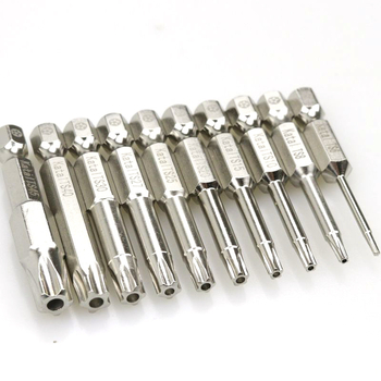 7-dielny Torx bit set s 1/4-palcovým pohonom, magnetický, S2 nástrojová oceľ, Katar/Qida