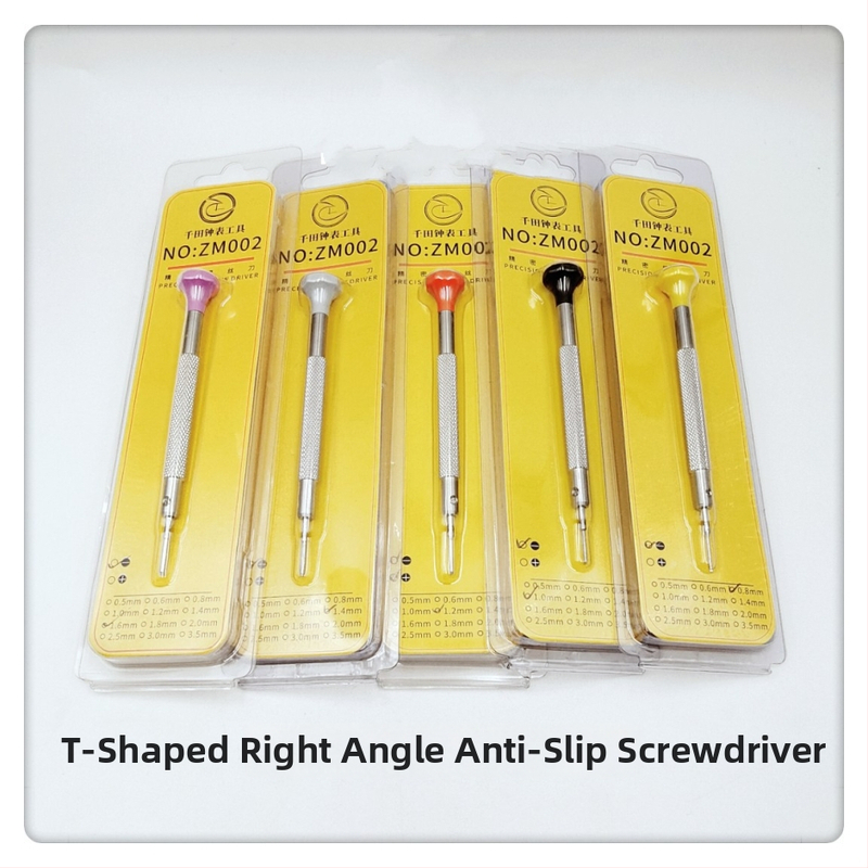 Zilan T-tvarovaný skrutkovač s pravým uhlom, protišmykový, HSS čepeľ, oceľová rukoväť