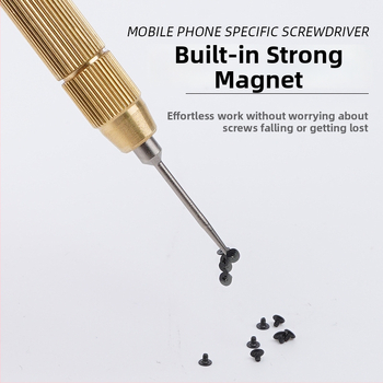 Precízny skrutkovač so vymeniteľným hrotom zo S2 zliatiny pre opravu smartfónov Apple a Android (Magnetický, Neizolovaný, Hmotnosť 0.045)