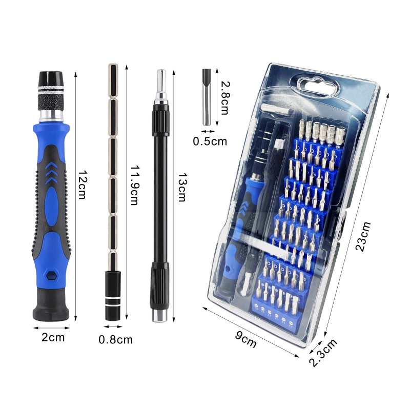 58-u-1 precizni set odvijača za popravak mobitela, magnetiziran, 45# čelik, 180 g, prijenosni