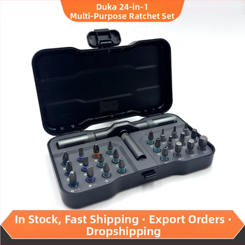 Duke RS1 Ratchet Screwdriver Set, 24-in-1, S2 Alloy Tool Steel, Magnetic, Non-insulated