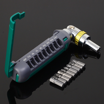 Többcélú ratchet csavarhúzó Phillips és lapos fejű bitekkel, Cr-Mo acélból, Chengte Hardware