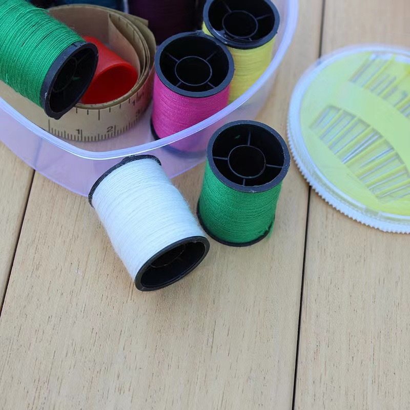 Hordozható zsebvarró készlet minimalist plastic tokkal, 200 darabos készlet, Needle package sorozat, univerzális modell