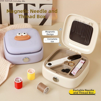 Prenosná vrecková škatuľka na ihly, ABS materiál, 120 kusov v krabičke, Cute séria, Štýl: INS minimalistický/európsky/japonský