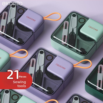 Šijací box - Prenosný vreckový typ, plast, 75 kusov, 292 g, prispôsobiteľný, séria navíjania ihiel, ľahký luxus dizajn