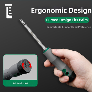 Dvojúčelová skrutkovač s krížovou a plochou hlavou, izolovaná, CR-V oceľ, TPR rukoväť, nie magnetická