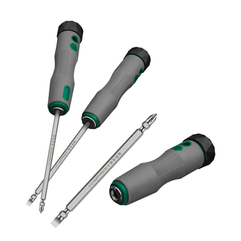 Διπλής χρήσης κατσαβίδι με σταυροειδή και ευθύ κεφαλή, μονωμένο, χρωμοβάνιο χάλυβα CR-V, λαβή TPR, μη μαγνητικό