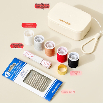 Magnetická prenášateľná šijacia krabička – ABS šijací set pre domáce použitie, vhodný pre študentov a seniorov