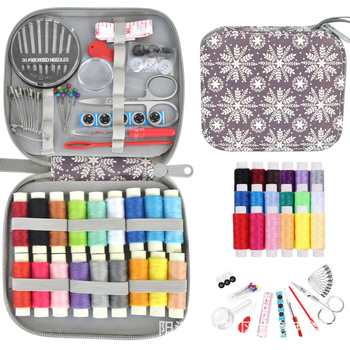 Varrókészlet hópehely mintával DIY táska – 120 darabos doboz, 160 g, testreszabás elérhető, licencelhető magánmárkák