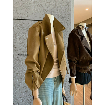 WGWE női rövid kabát – utcai stílus, gallér rever, cipzáros zárás, poliészter anyag, háromdimenziós szabás