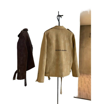 WGWE női rövid kabát – utcai stílus, gallér rever, cipzáros zárás, poliészter anyag, háromdimenziós szabás