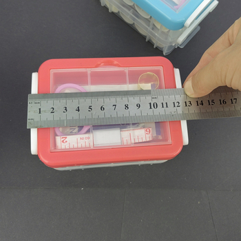 16 darabos kettős rétegű tű- és cérnatartó doboz