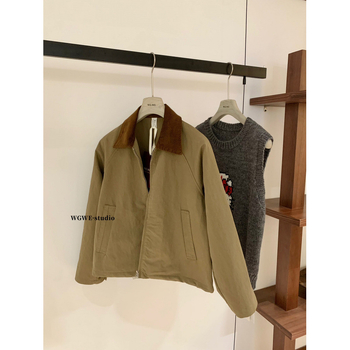 WGWE 7148 Rövid kabát-cardigan, raglán ujjakkal, gallér, cipzár, poliészter