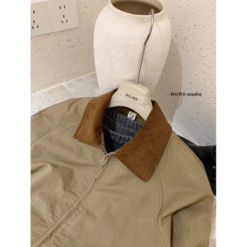 WGWE 7148 Rövid kabát-cardigan, raglán ujjakkal, gallér, cipzár, poliészter