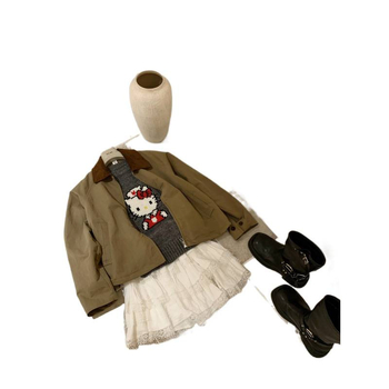 WGWE 7148 Rövid kabát-cardigan, raglán ujjakkal, gallér, cipzár, poliészter