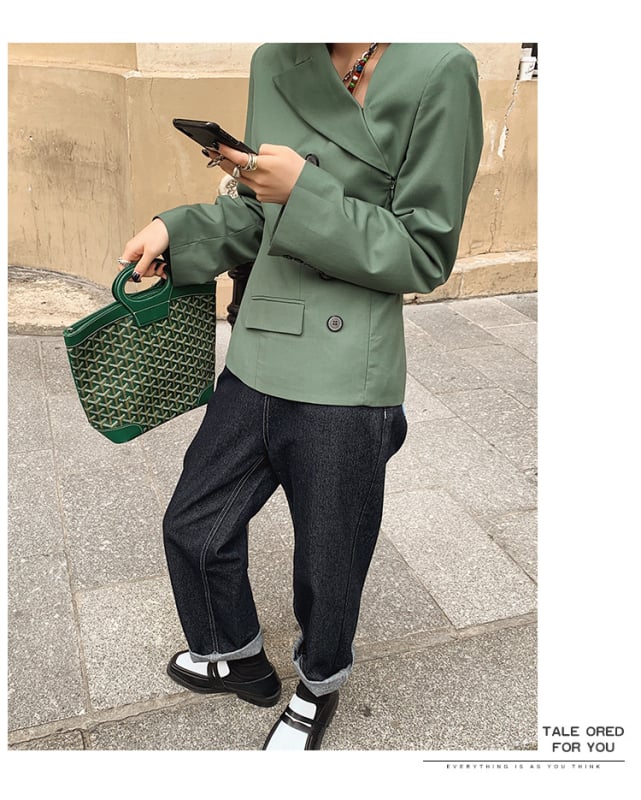 Női slim-fit zakó V-nyakú, hosszú ujjú, Lycra anyag, 3D szabás