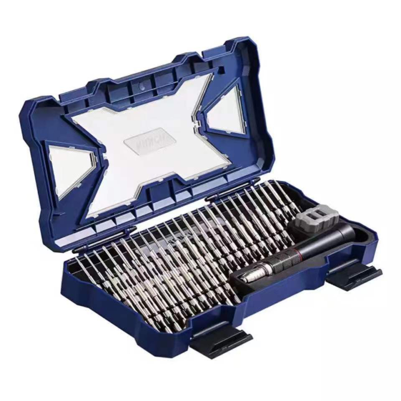 55-in-1 set odvijača od S2 čelika, magnetske vrhove, bez izolacije, težina 580 g