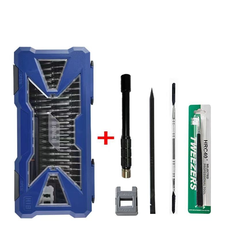 55-in-1 set odvijača od S2 čelika, magnetske vrhove, bez izolacije, težina 580 g