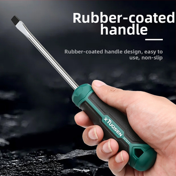 xTuosen Magnetický skrutkovač z uhlíkovej ocele s gumovou rukoväťou — neizolovaný